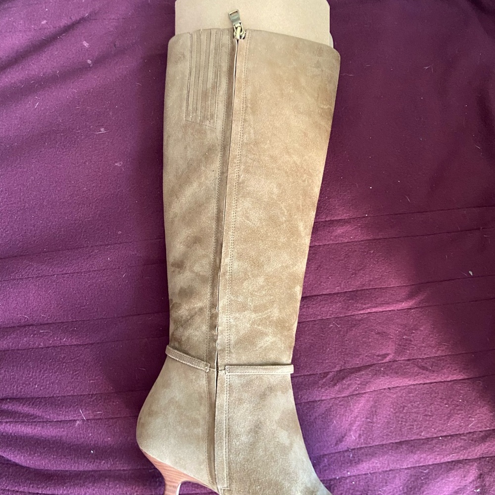 Coach Tan Over the Knee Boots